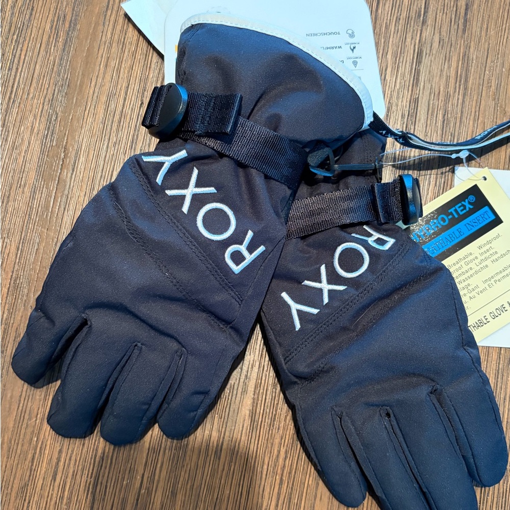 Roxy Women’s Black Insulated Winter Gloves - Picture 2 of 3